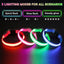 Collar perro con luz LED recargable 3 modos seguridad