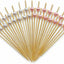 120 Palillos Cóctel Rosa y Blanco Bambú 4.7pulg Elegantes