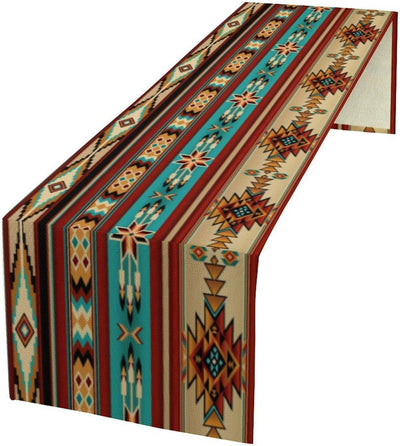 Camino mesa azteca suroeste diseño geométrico 13x36pulg