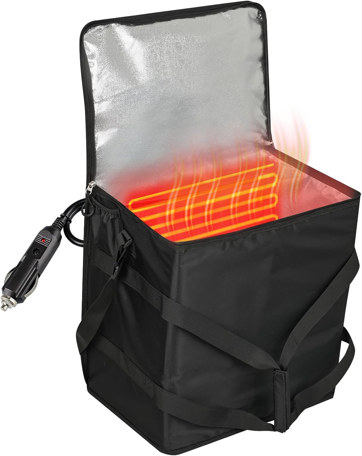 Bolsa térmica para pizza con asa calentador portátil