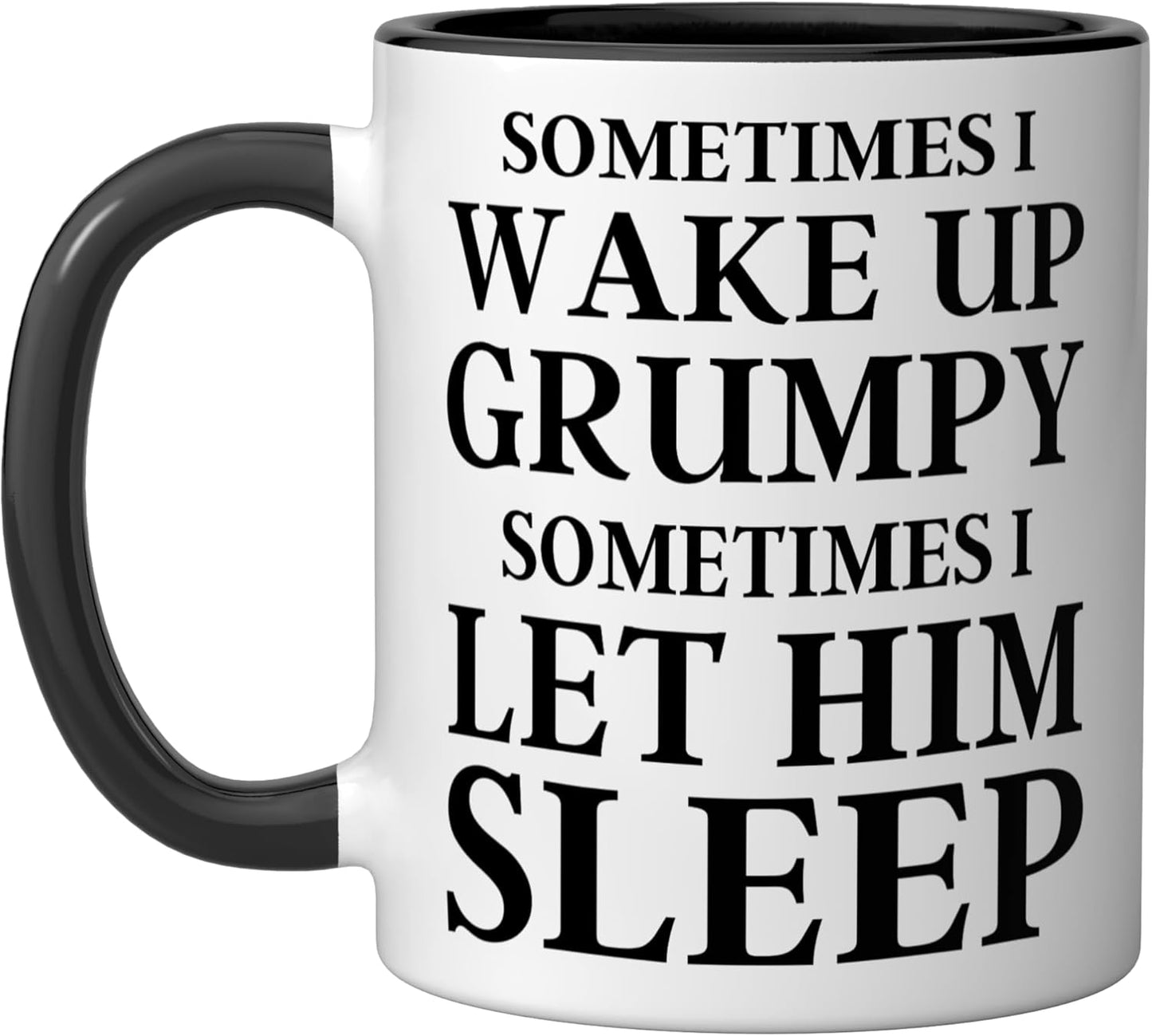 Taza Cerámica Humorística Negro/Blanco