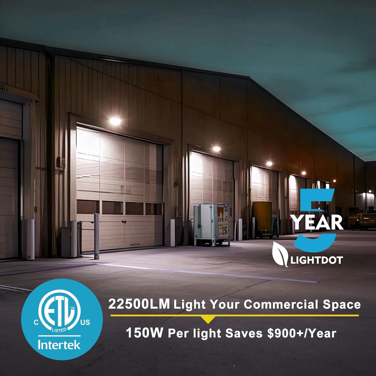 Luz exterior LED IP65 5000K