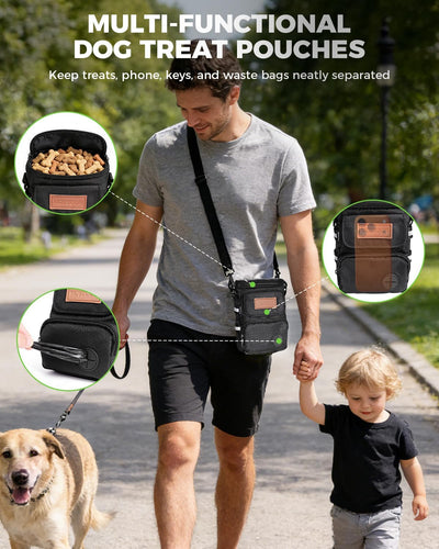 Bolsa golosinas perro soporte botella impermeable duradera