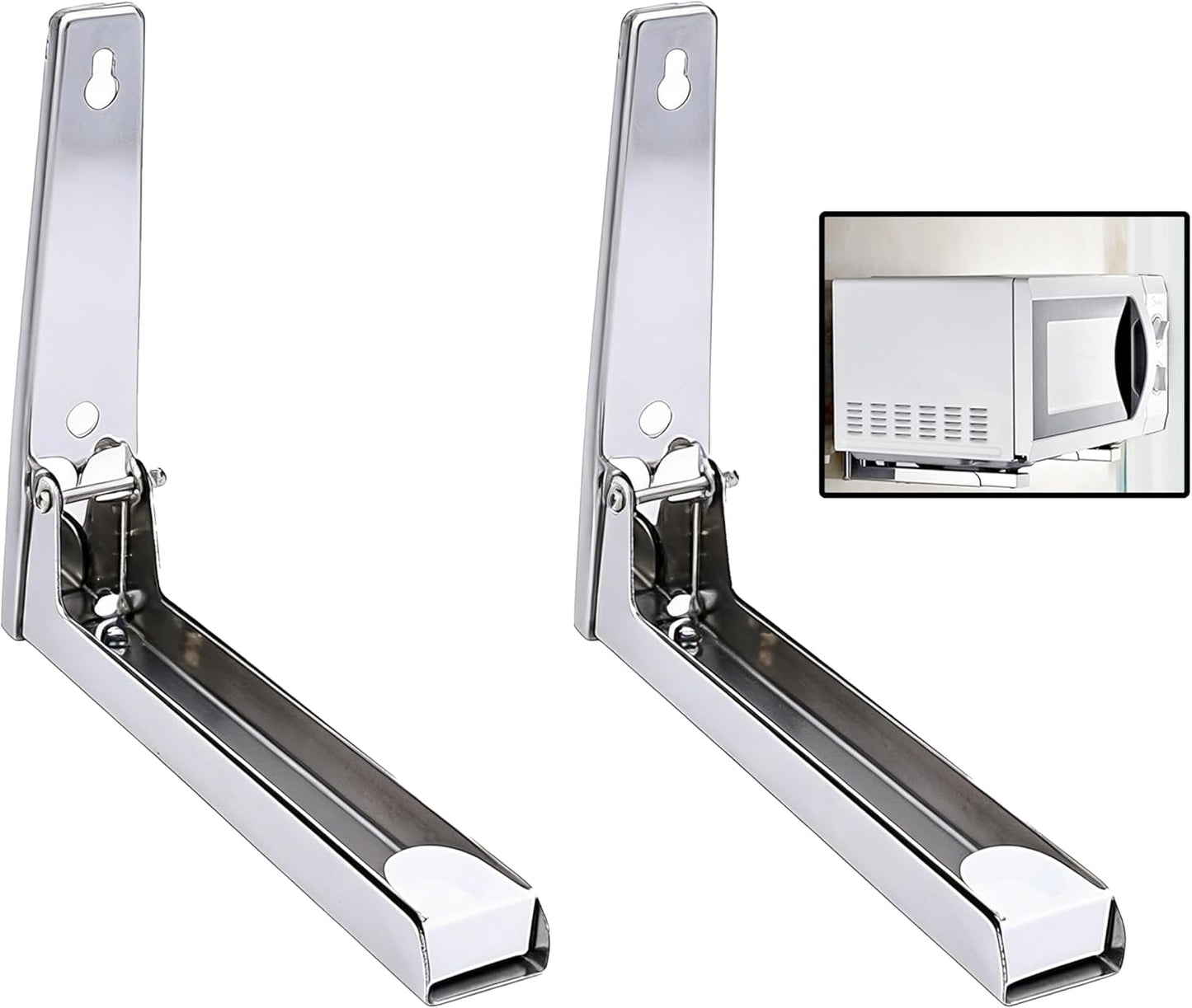 Soporte pared microondas acero almacenamiento cocina