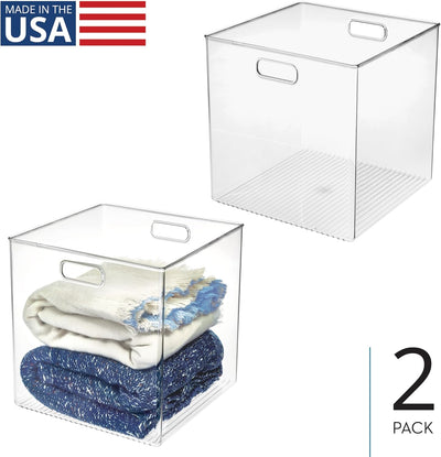 Cubo almacenamiento despensa set 2 transparente