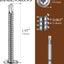 100 Tornillos Chapa Metal #10 x 2 Acero Inox 410 Auto Perforantes