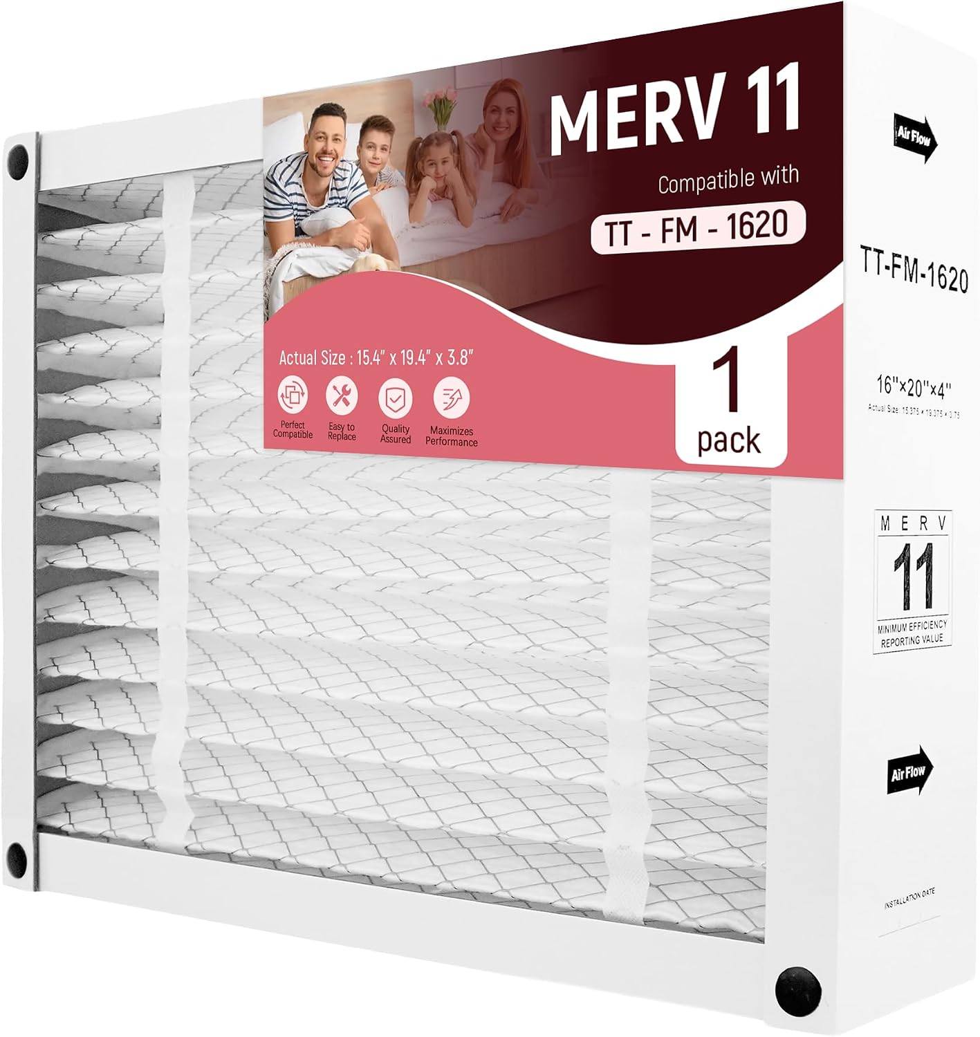 Filtro plegable horno aire 16x20pulg MERV11