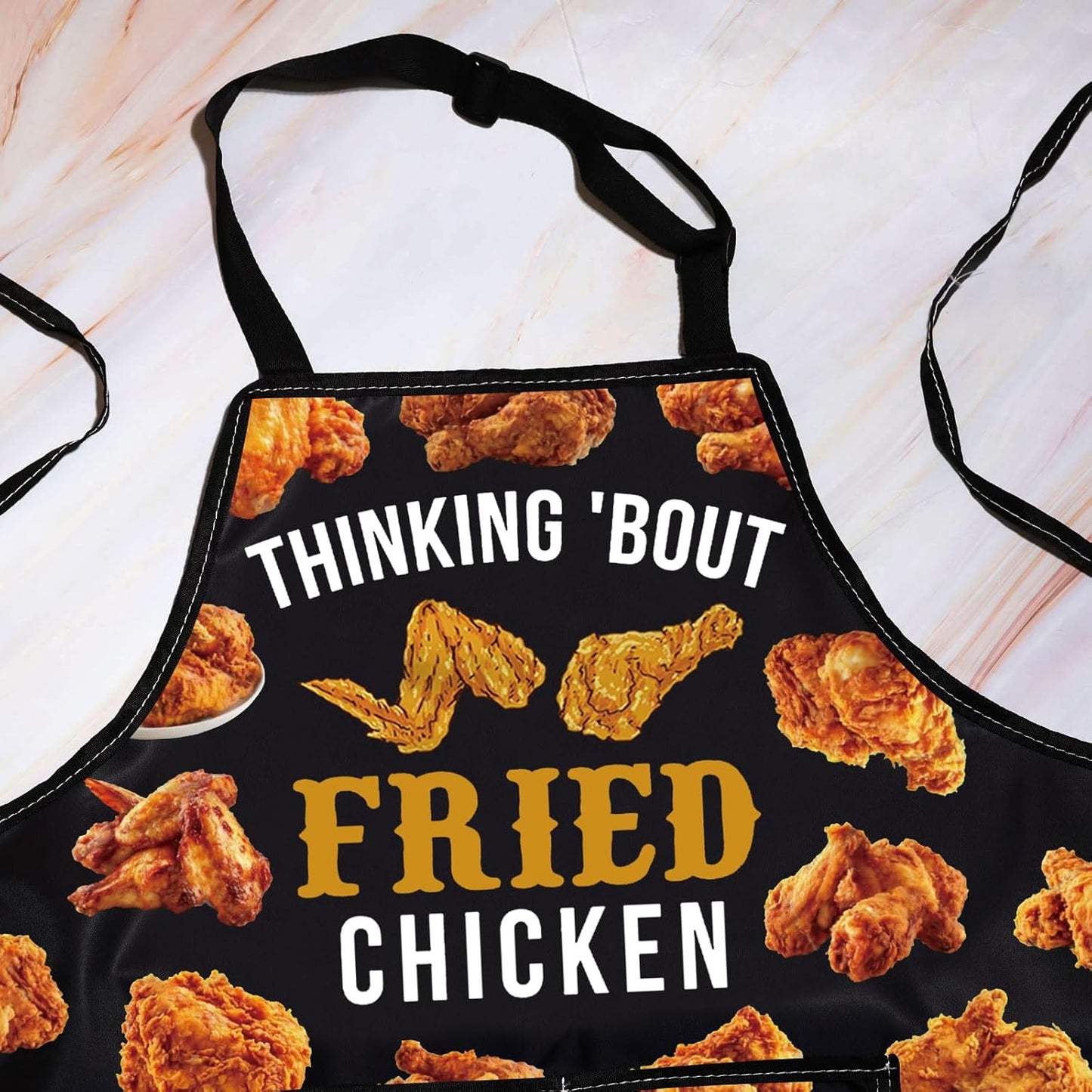 Delantal de chef de pollo frito para asar