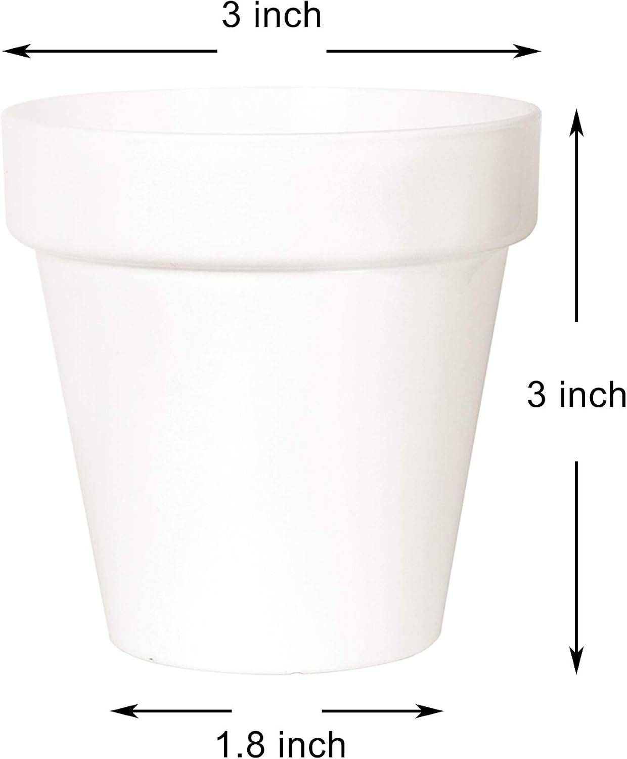 10 Macetas Plástico 3pulg Interiores con Drenaje