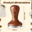 Manipulador Espresso Acero Inox 304 Base Curva Europea Mango Madera