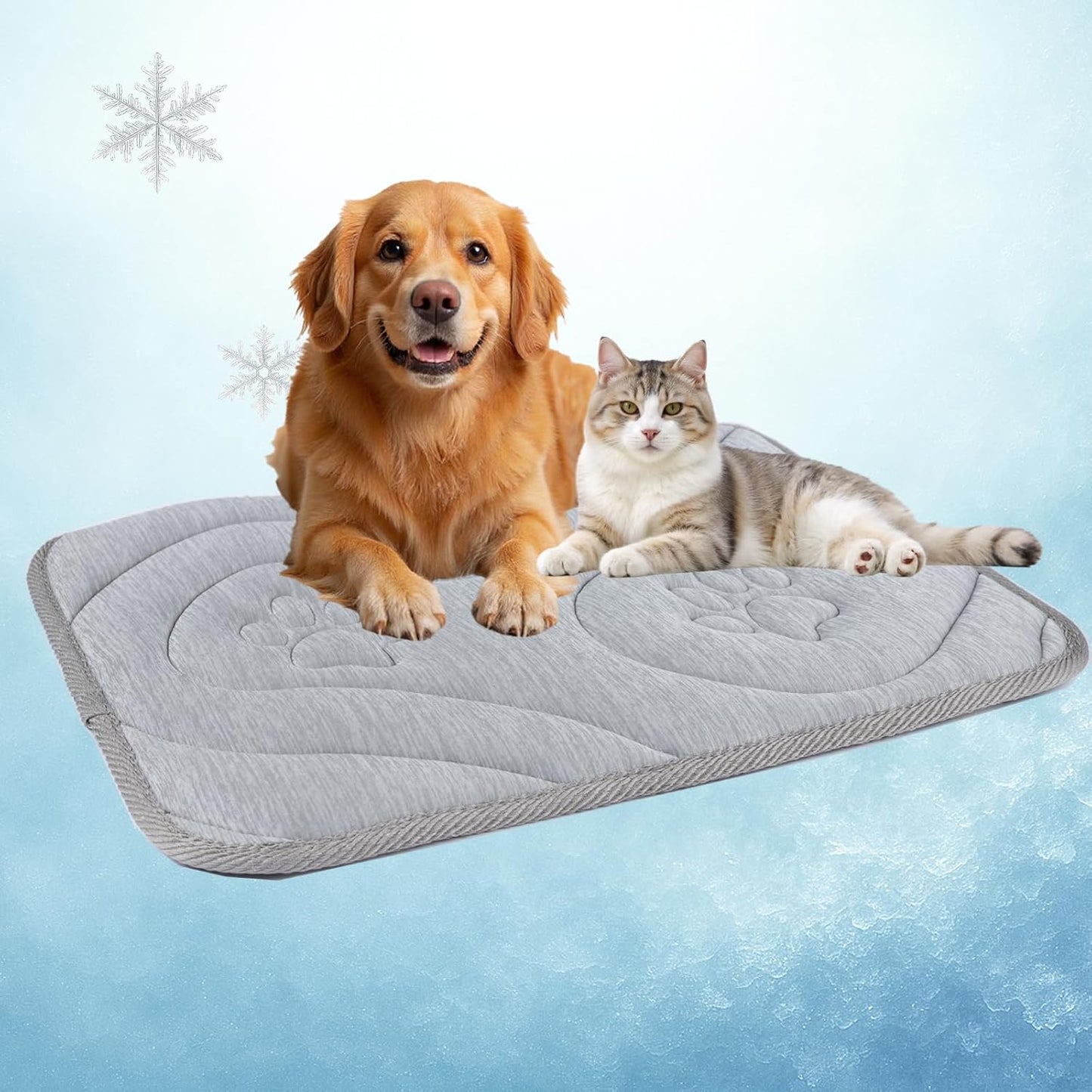 Tapete refrescante antideslizante ortopédico 3D para perros y gatos