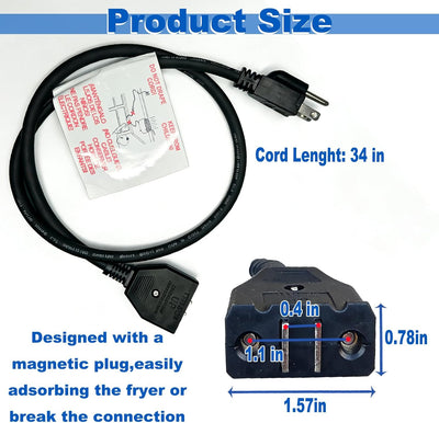 Cable magnético repuesto freidora Masterbuilt 10L