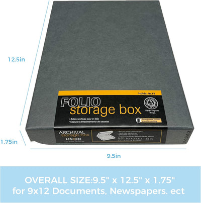 Caja archivo concha metal 9.5x12.5pulg para fotos documentos