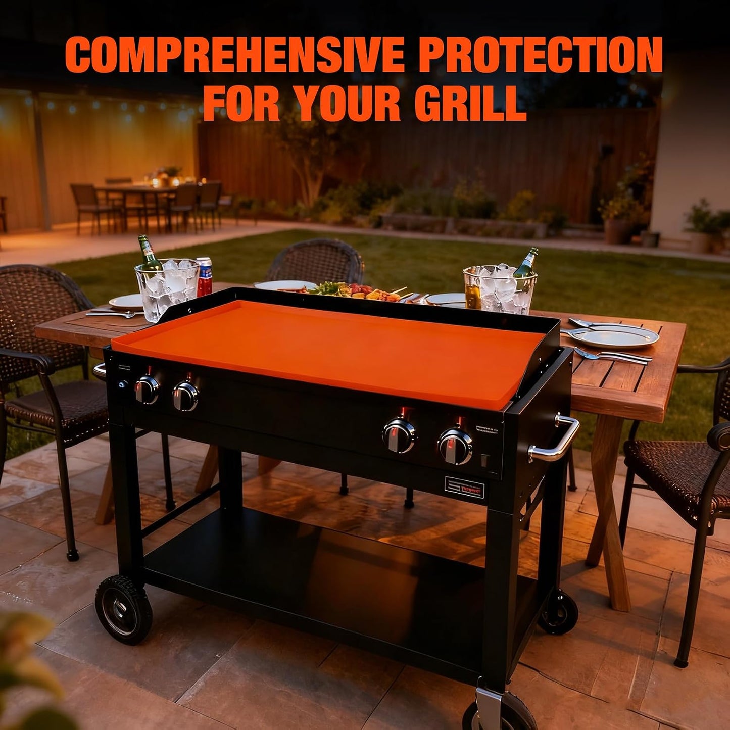 Alfombrilla silicona para parrilla Blackstone 36pulg resistente