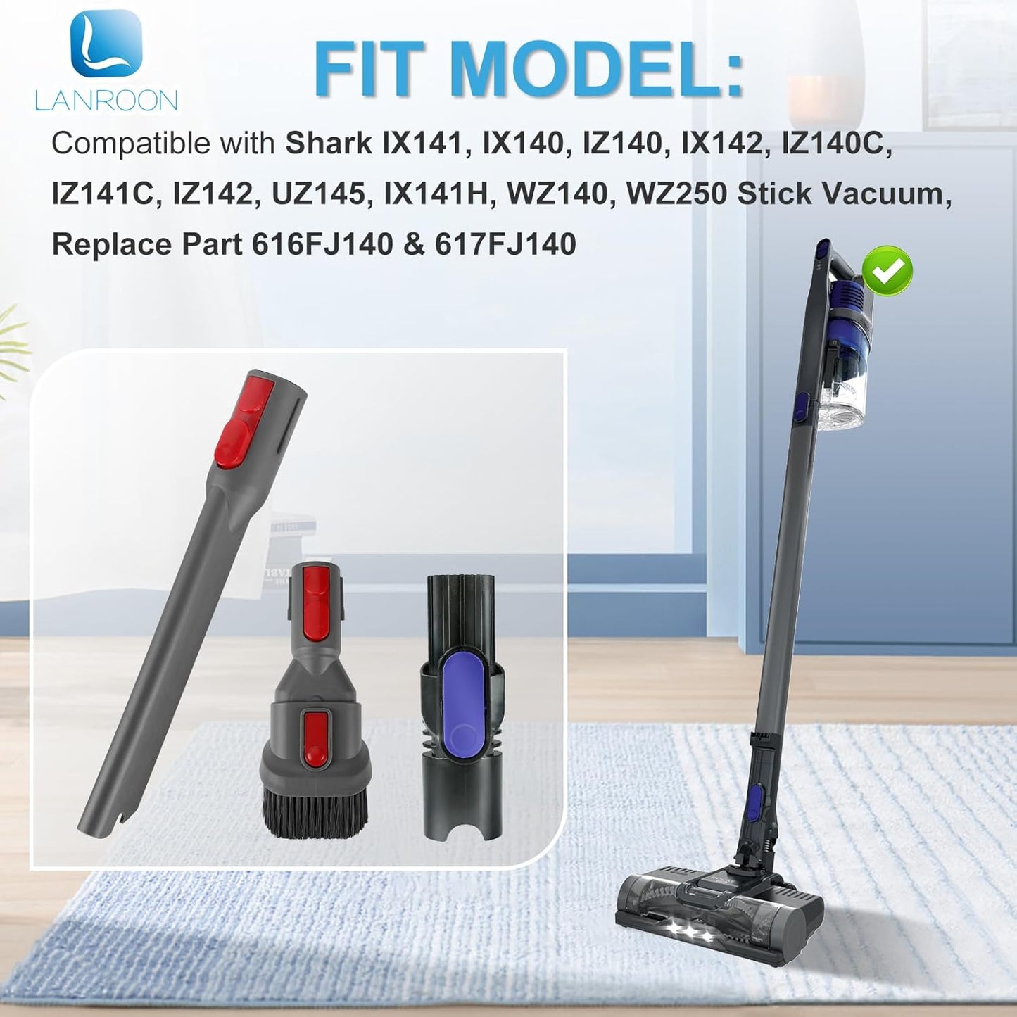 Kit repuesto cepillo herramientas Shark IX141