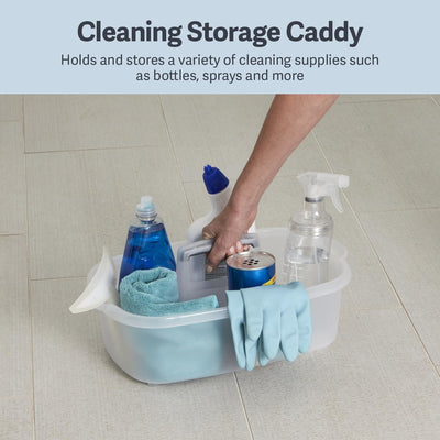 Organizador limpieza plástico 1.5gal transparente