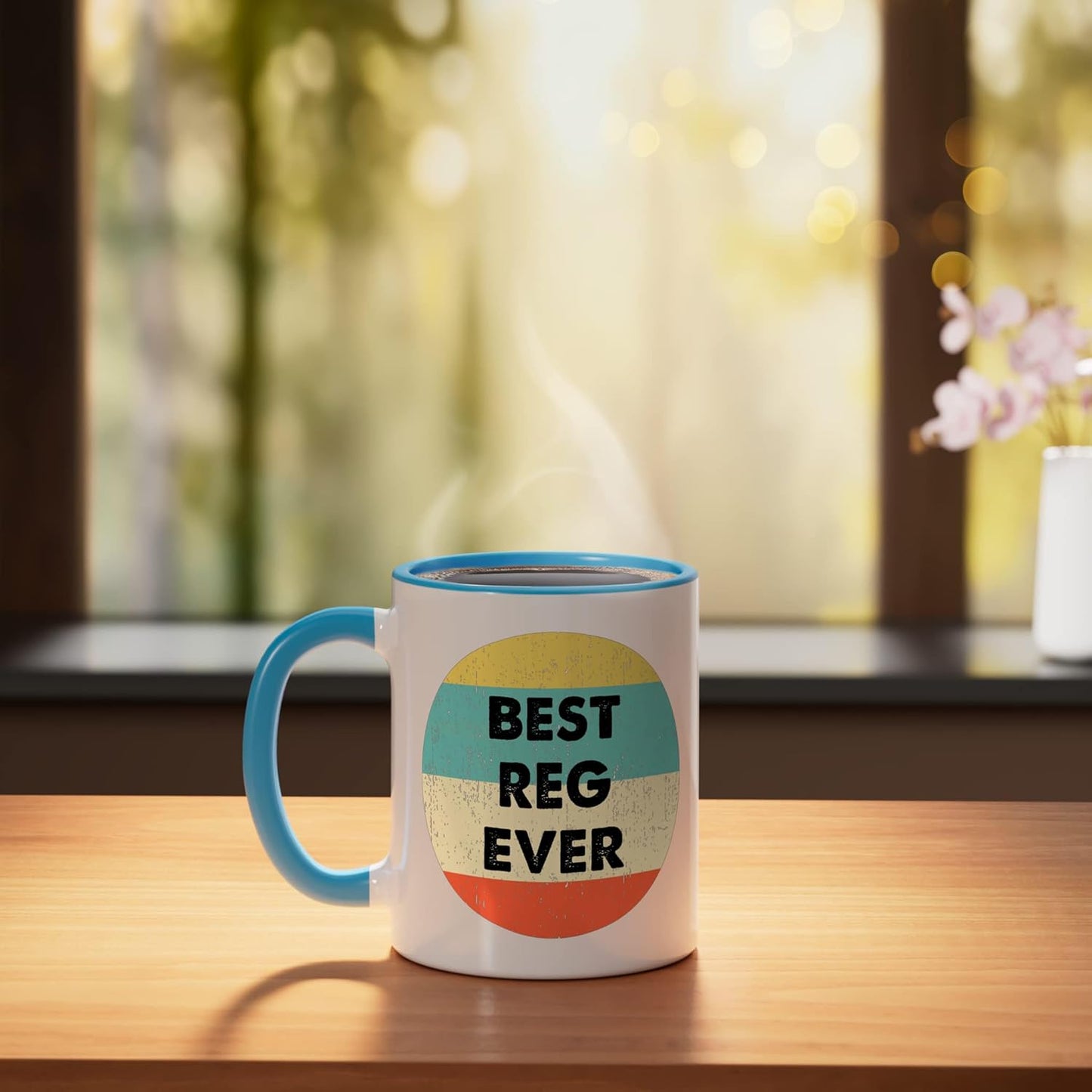Taza Cerámica Reg Name Azul/Blanco