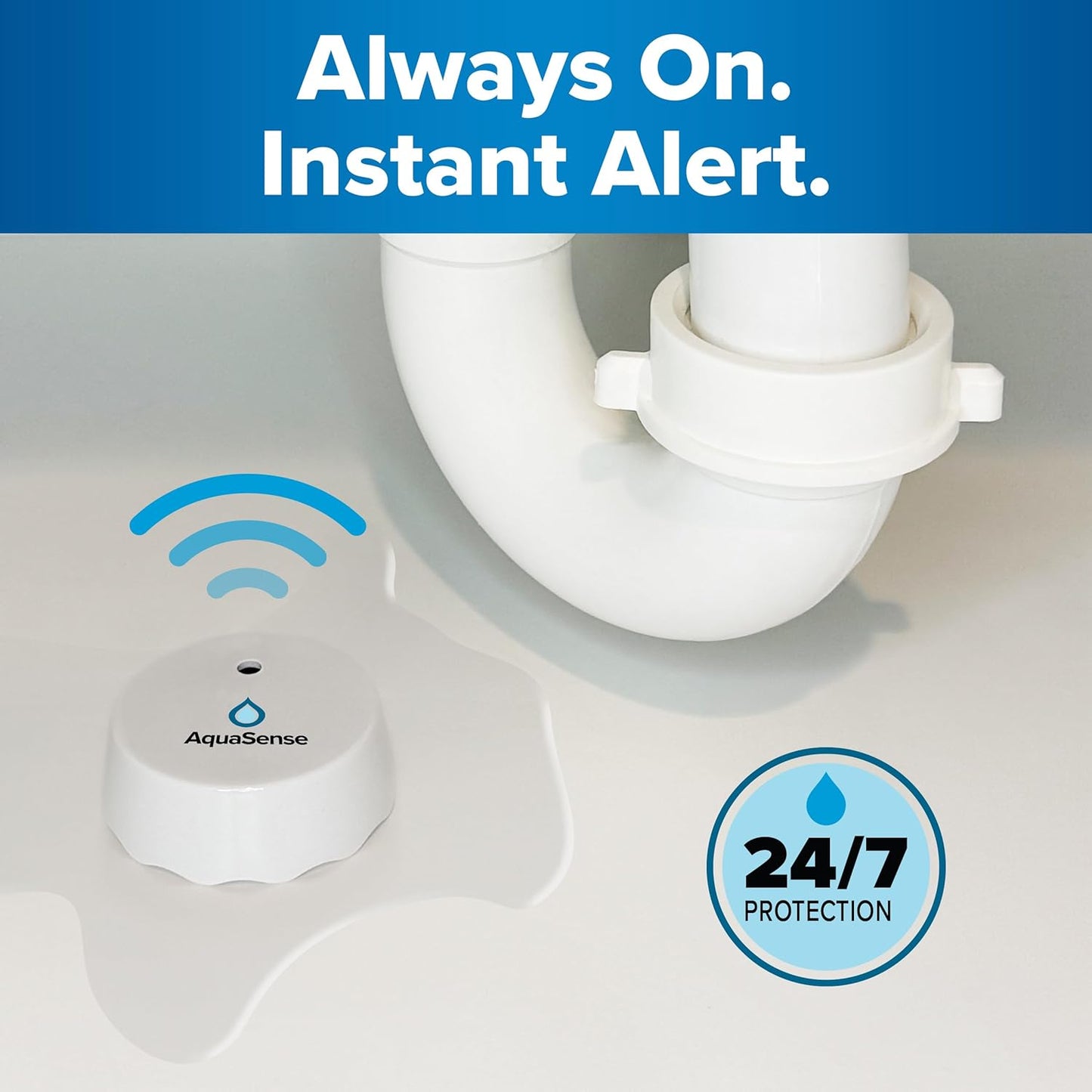 Sensor fugas agua inalámbrico alertas instantáneas hogar