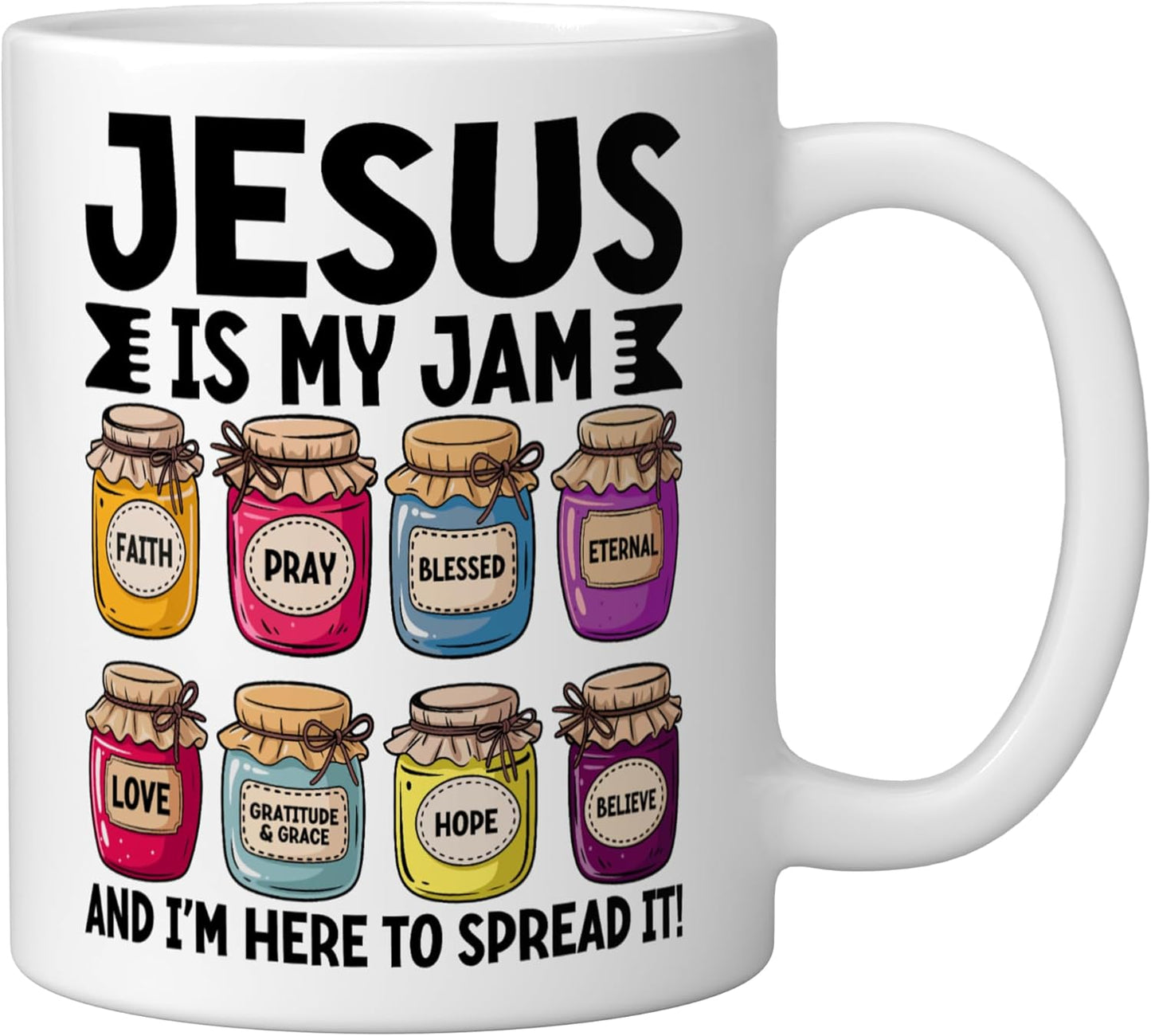 Taza Cerámica Jesus Is My Jam Blanco