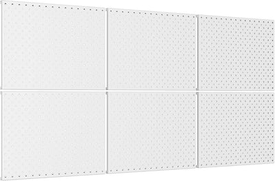 6 Tableros Metal 12x16pulg Garaje Organizador Herramientas