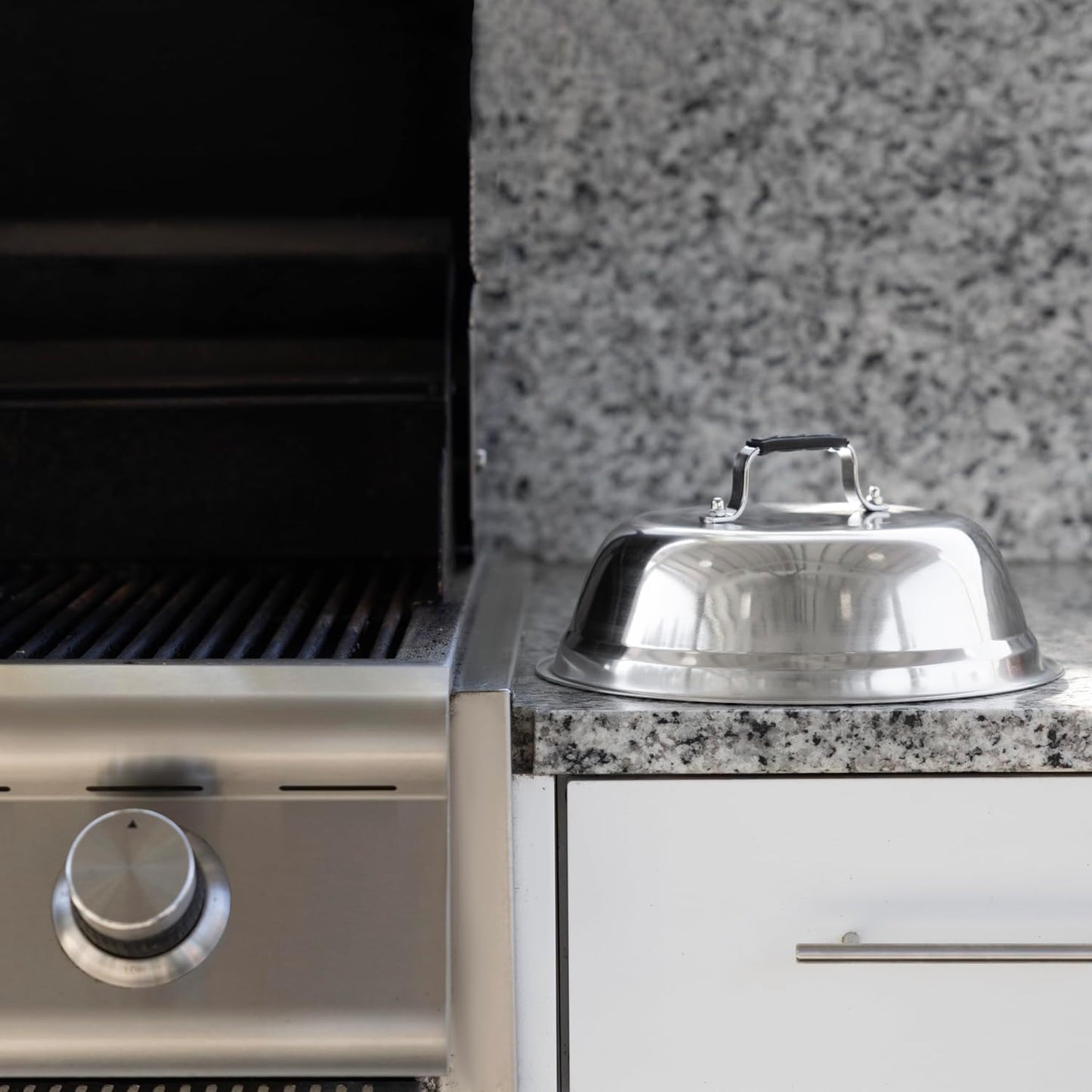 Cúpula queso acero inox 10.75x5pulg para parrilla