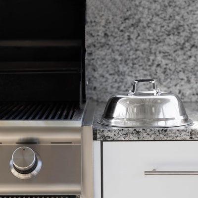 Cúpula queso acero inox 10.75x5pulg para parrilla