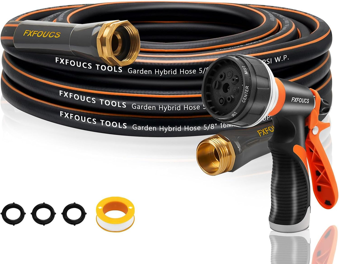 Manguera jardín 5/8pulg flexible 600PSI mango giratorio