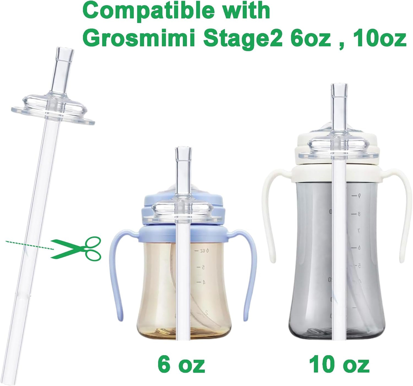 2 Pzas Popotes Repuesto Grosmimi Stage 2 Silicón