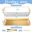 Set 4 bandejas refrigeradas 16x9.45pulg con compartimentos