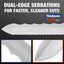 Cuchillo térmico acero inox 11pulg doble filo