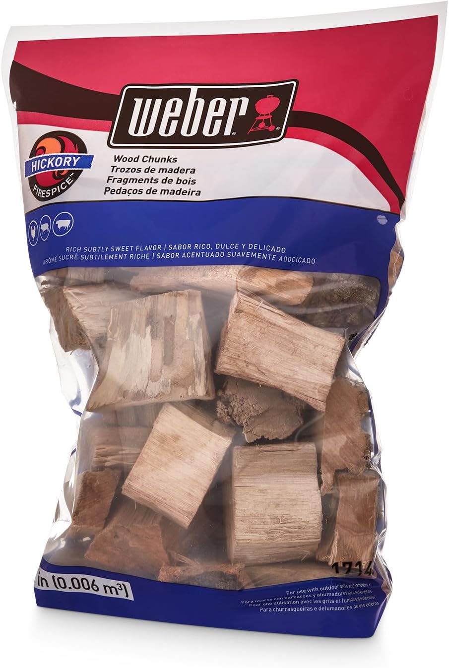 Trozos madera nogal americano para asar 4lb