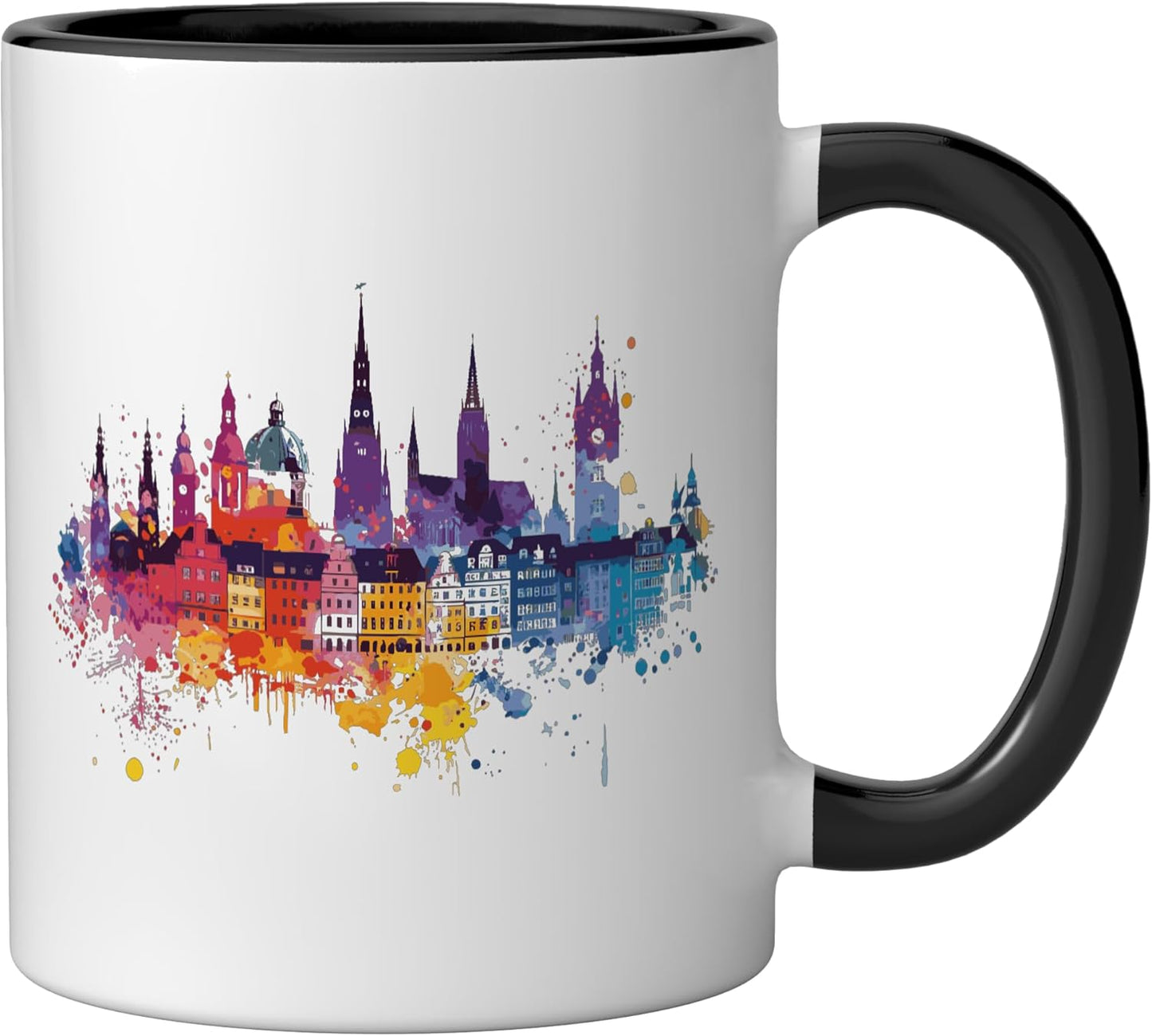 Taza Cerámica an der Brenz Negro/Blanco