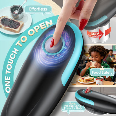 Abrelatas eléctrico de un solo toque para cocina