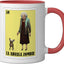 Taza Cerámica La Abuela Diseño Mexicano Rojo/Blanco