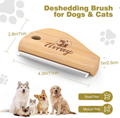 Cepillo pelo mascotas gatos caballos diseño ergonómico 4.3pulg