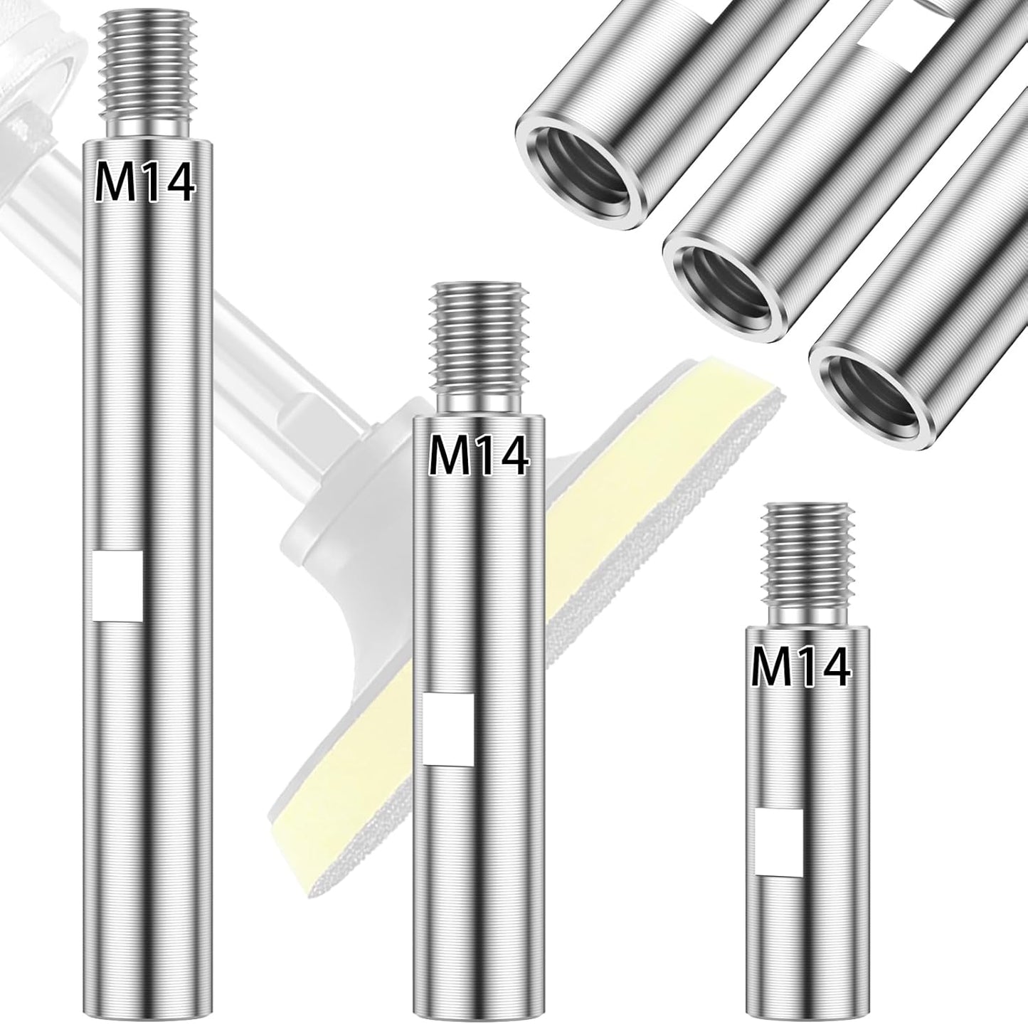 Varilla extensión M14 3/4pulg accesorios amoladora eje aluminio