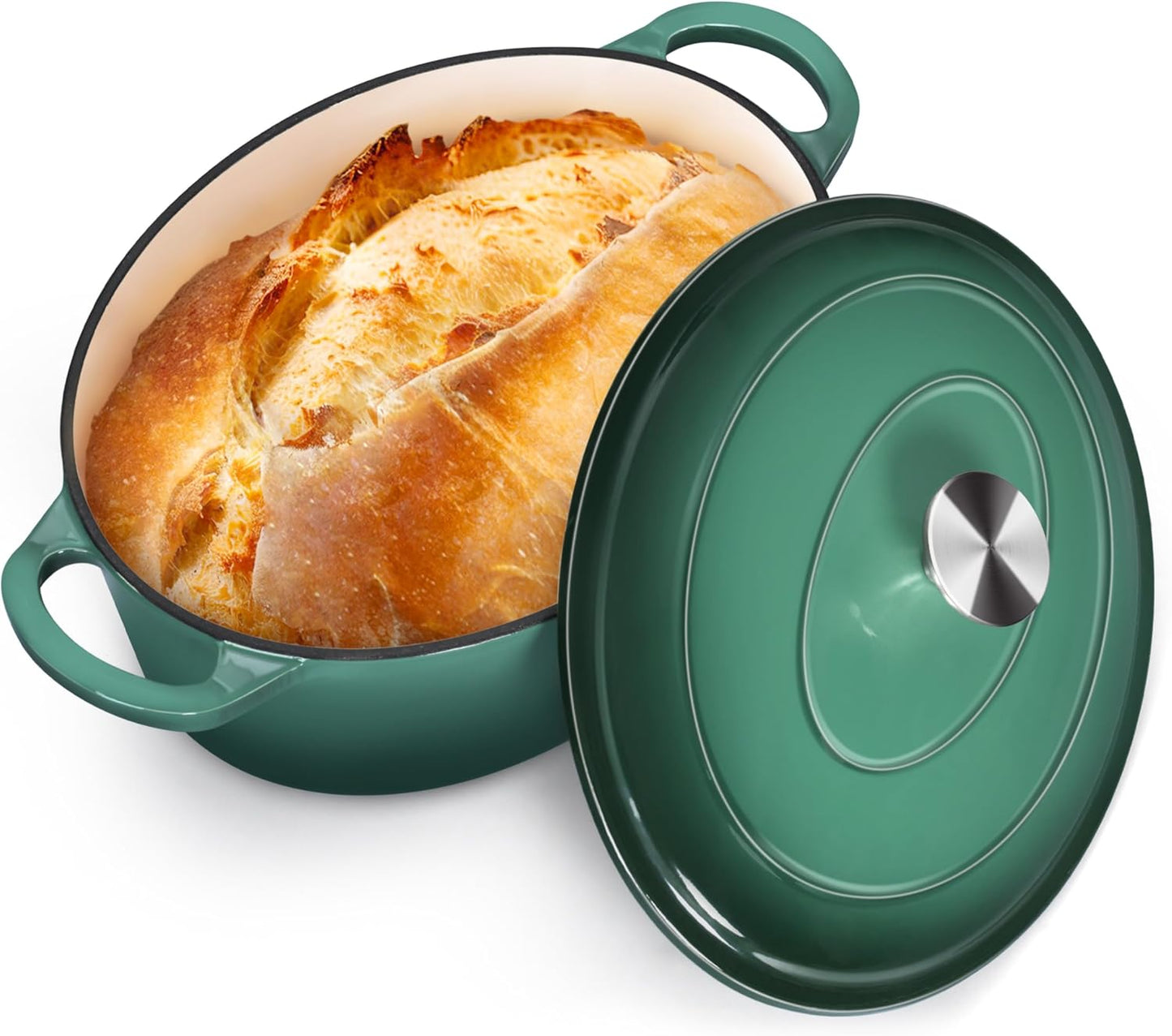 Horno holandés ovalado esmaltado antiadherente 7qt
