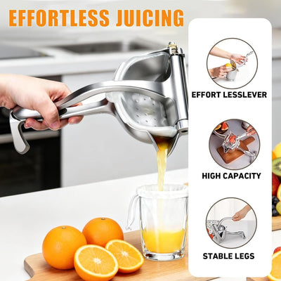 Exprimidor manual cítricos filtro metálico ergonómico