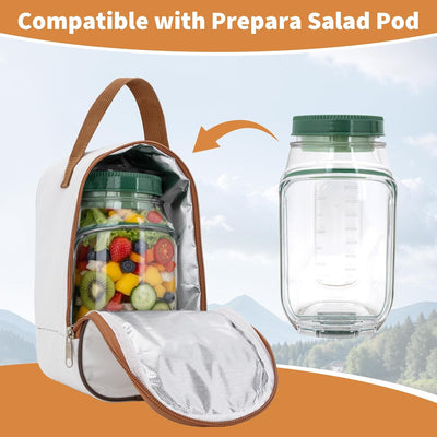 2 Pzas Bolsa Almacenamiento Mason Jar Side Open Duradera