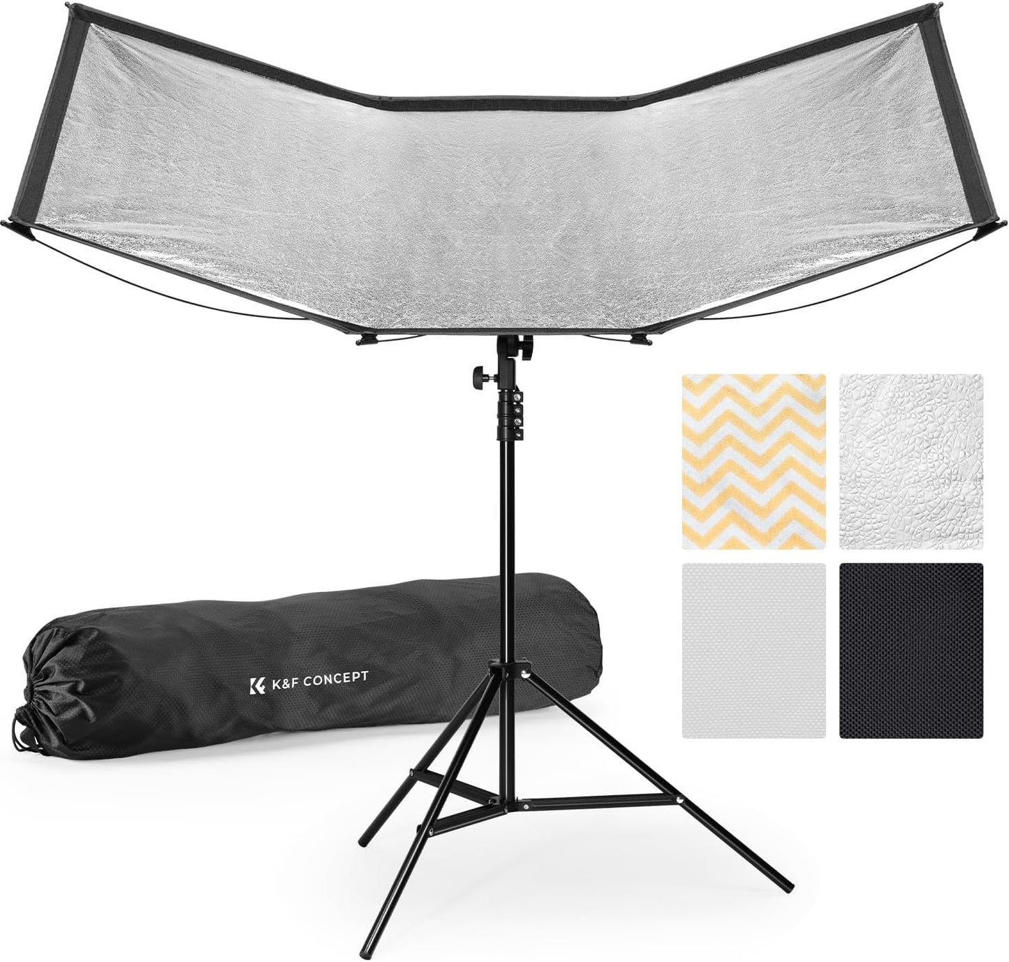 Reflector U 48x26pulg 4en1 negro/blanco/plateado/dorado