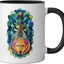 Taza Cerámica Bandura Color Negro/Blanco