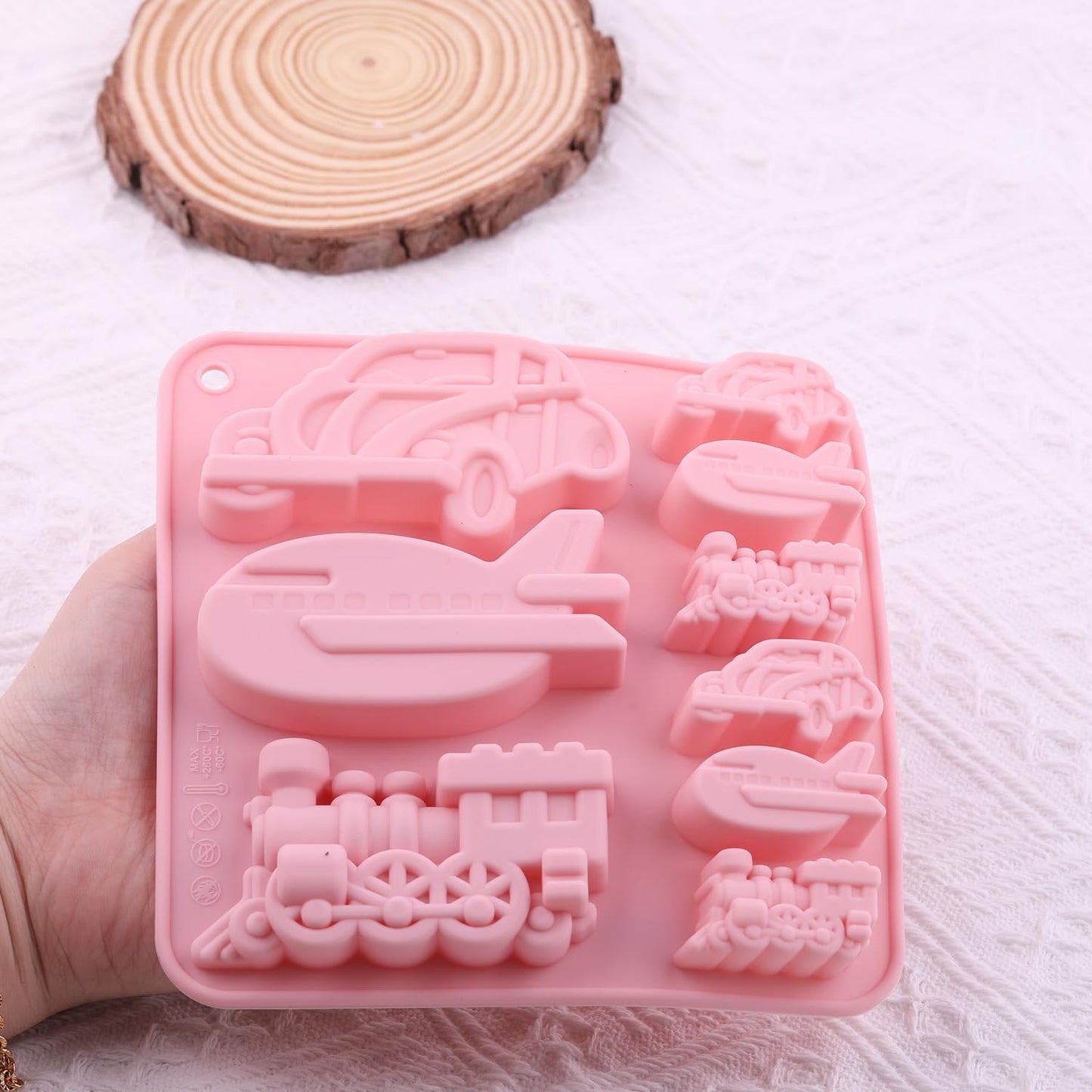 Moldes de silicona para cupcakes de chocolate con 9 cavidades