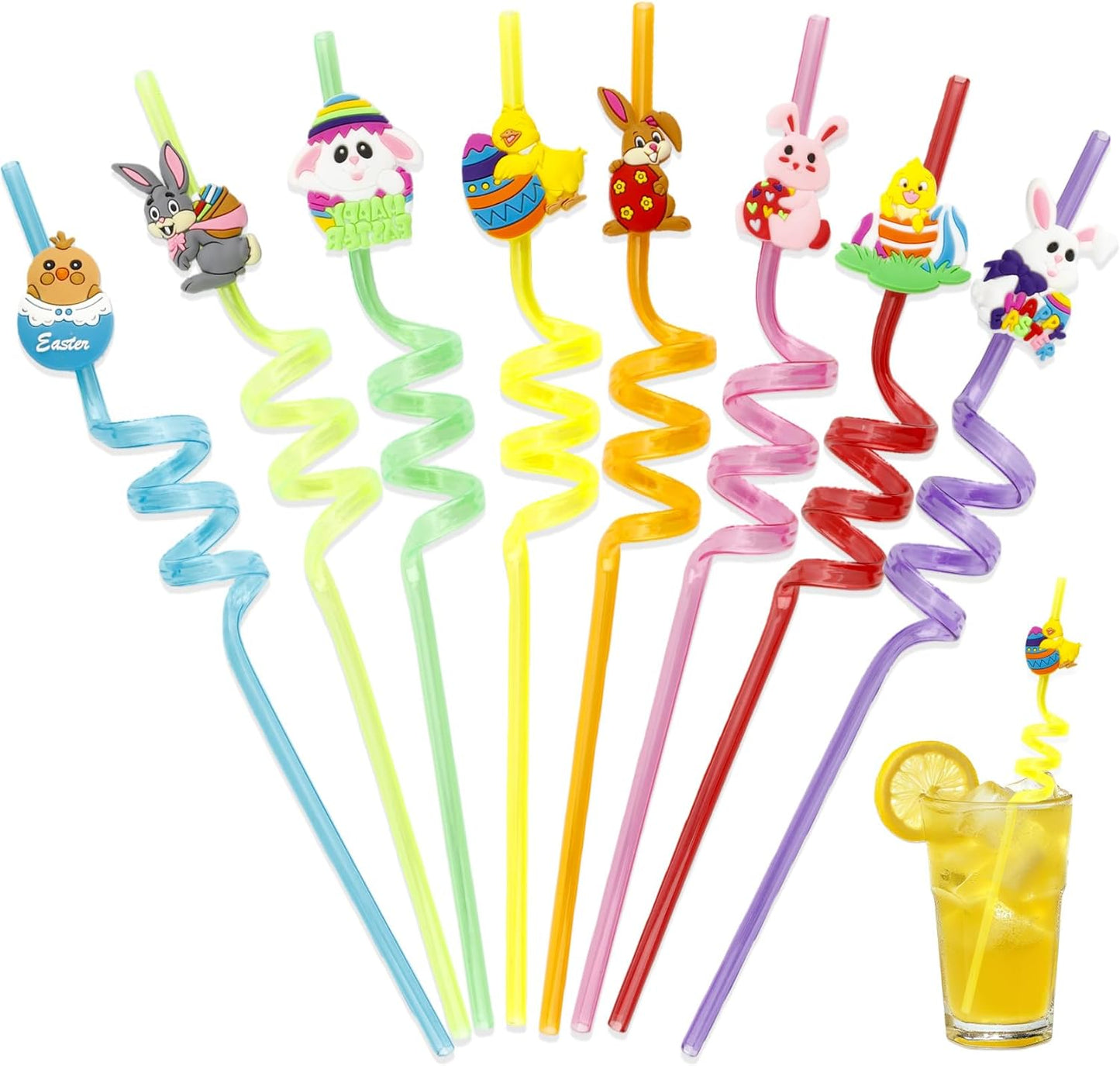 Popotes reutilizables para fiestas de Pascua y cumpleaños