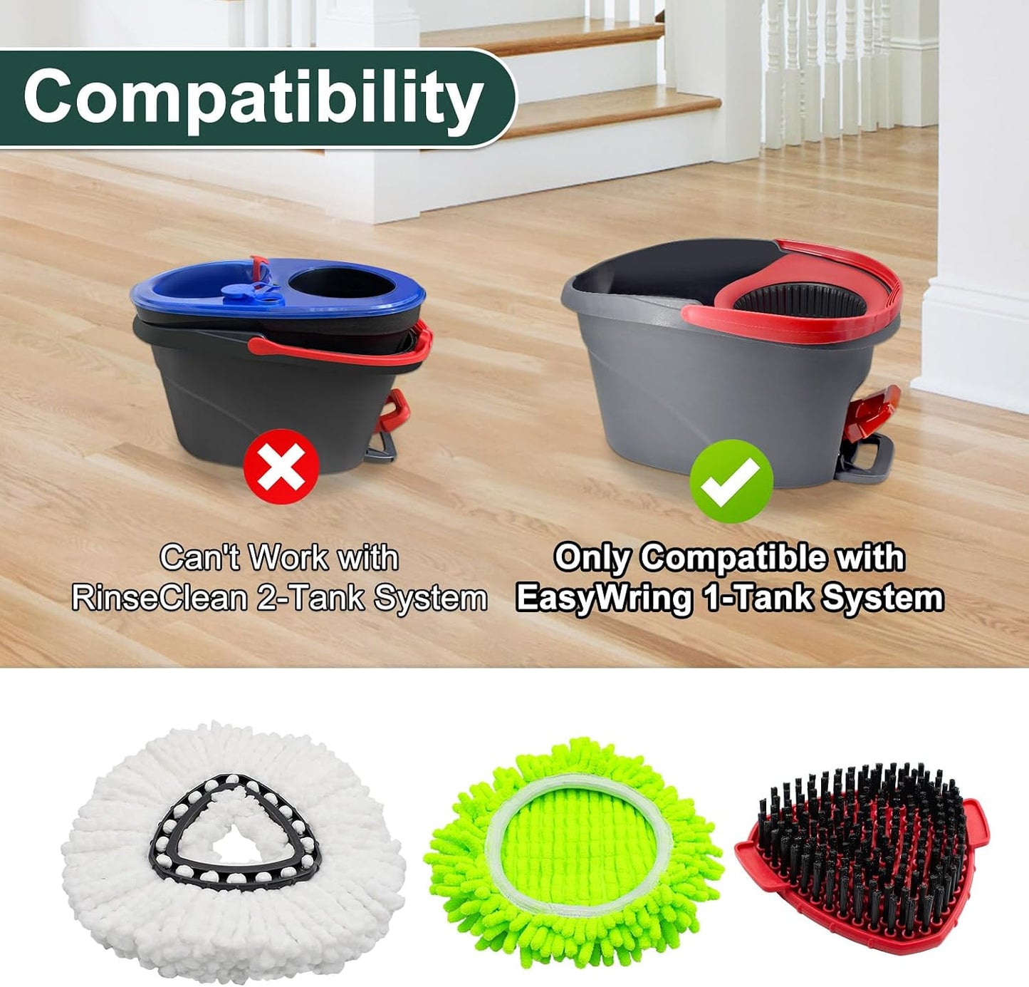 Cabezal repuesto fregona O Cedar Easywring 1 sistema tanque