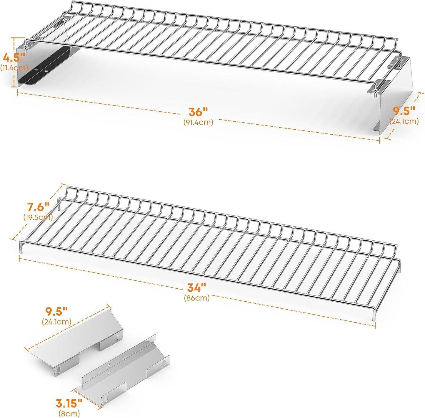Rejilla acero inox para Traeger 11380 Texas/Pro 34