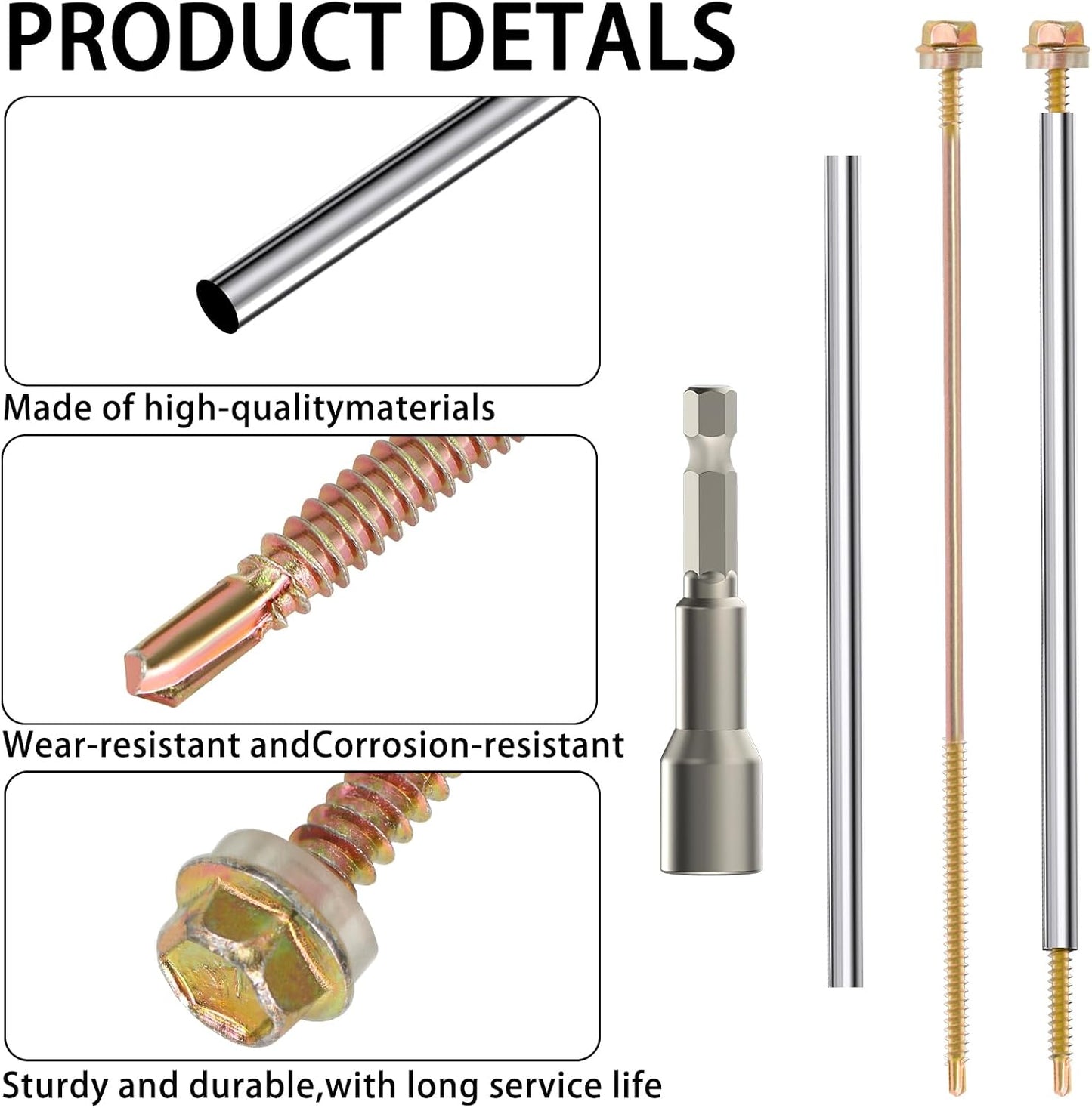 Kit reparación canalón 8pulg acero inox con enchufe mag