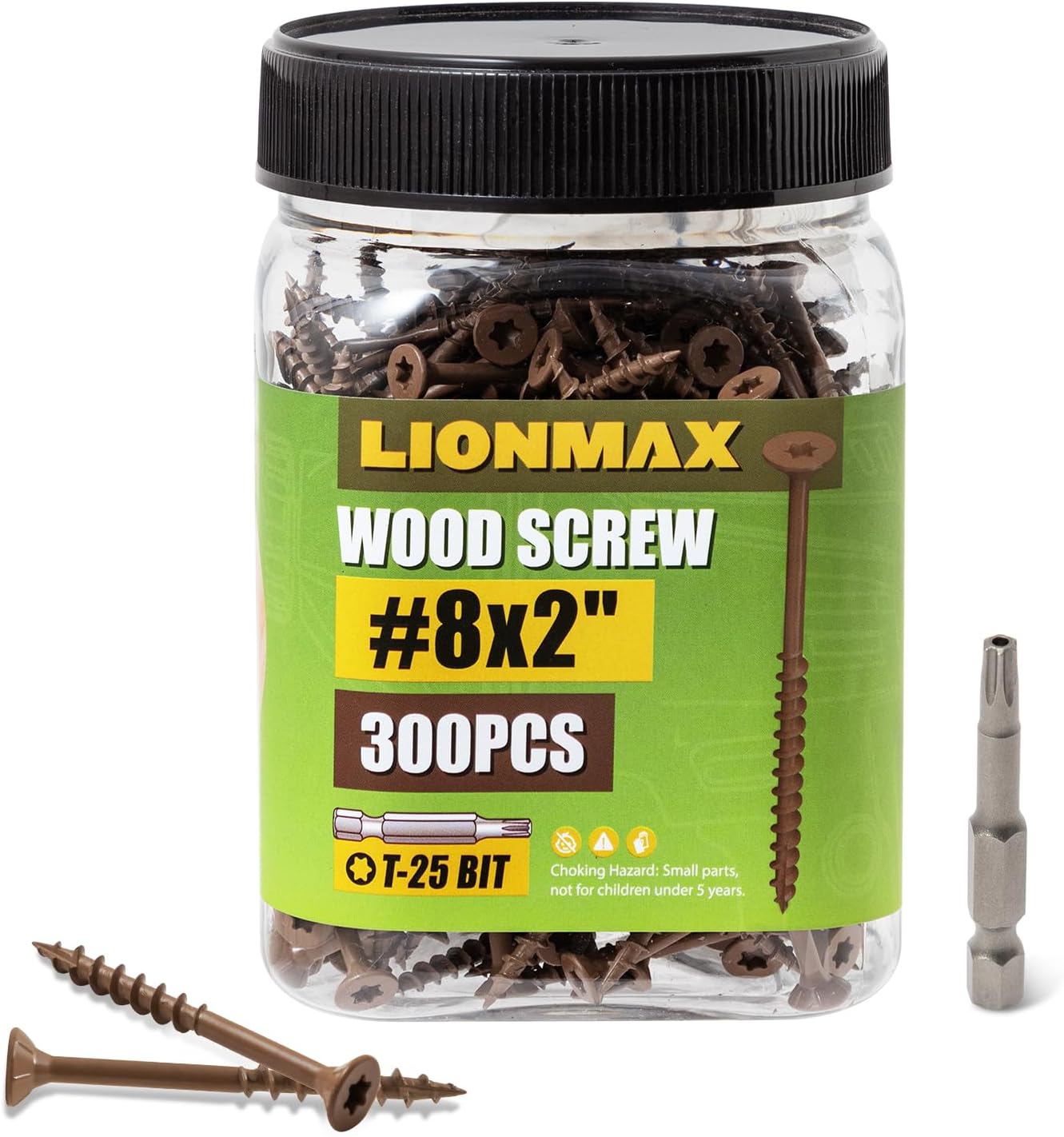 Tornillos madera 2pulg #8x2 revestimiento epoxi 300uds