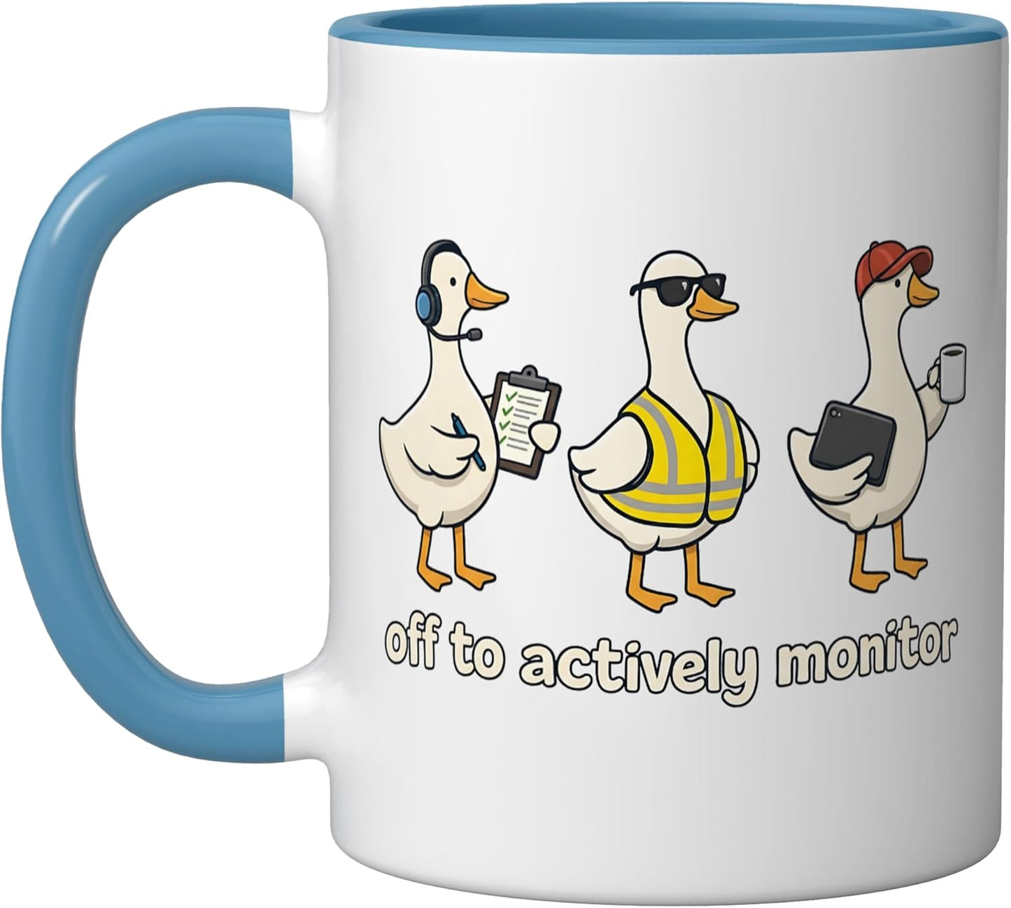 Taza Cerámica Profesor Día de Exámenes Azul/Blanco