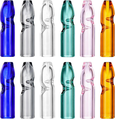 Puntas vidrio reutilizables para boquilla plana multicolor