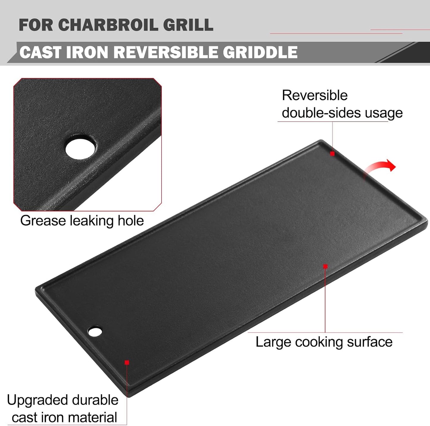 Repuesto parrilla Charbroil GriddlePlancha 220 330 340